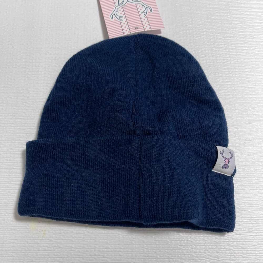 NWT JADELYNN BROOKE blue “preppy” beanie - Picture 8 of 9
